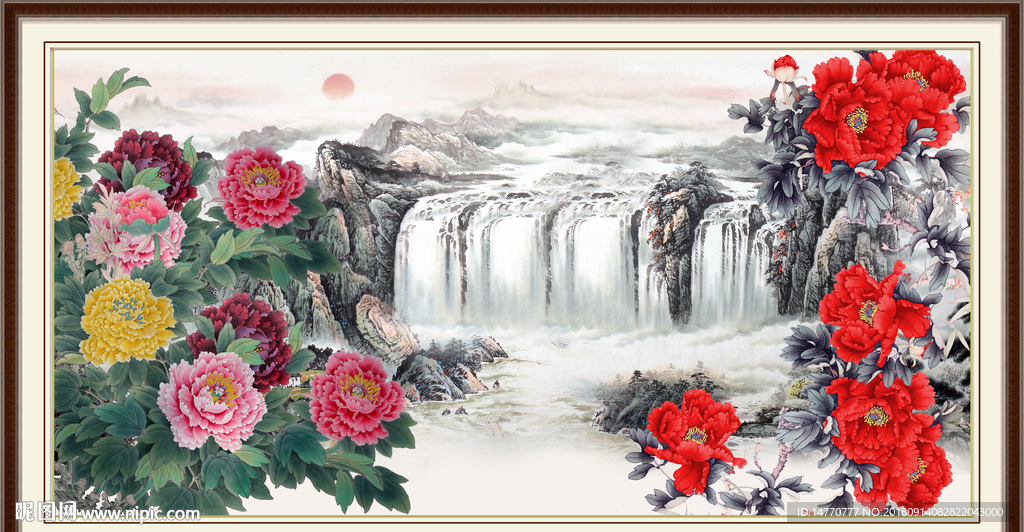 牡丹花 国画牡丹