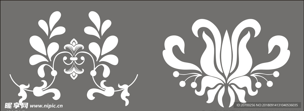 对称欧式花纹