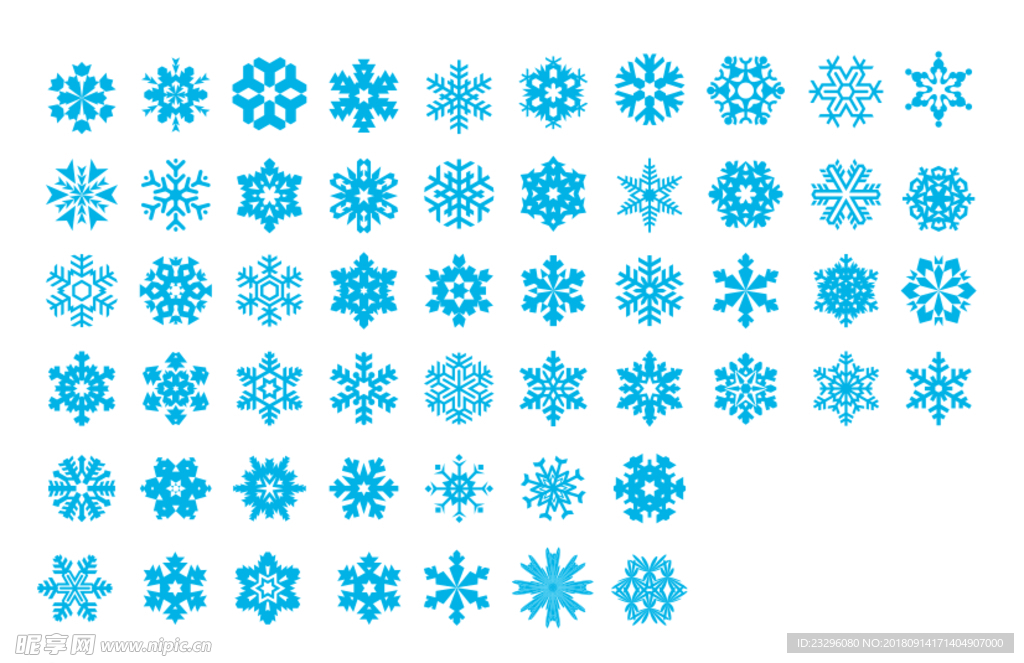 各种雪花小图标