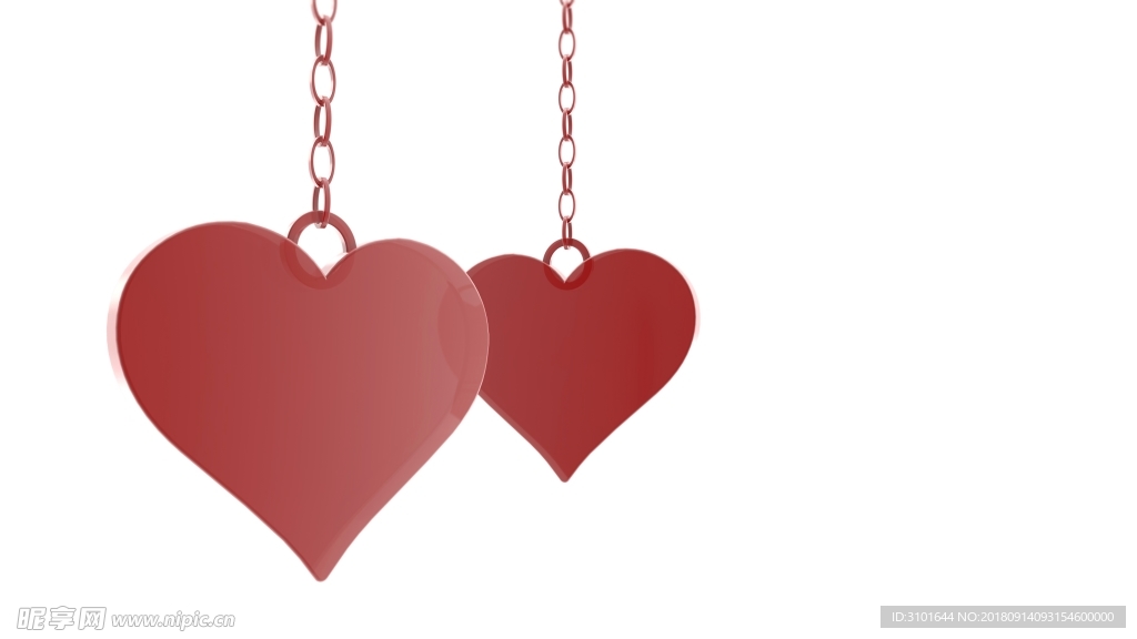 3D红心吊饰