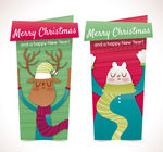 2款可爱圣诞节动物banner