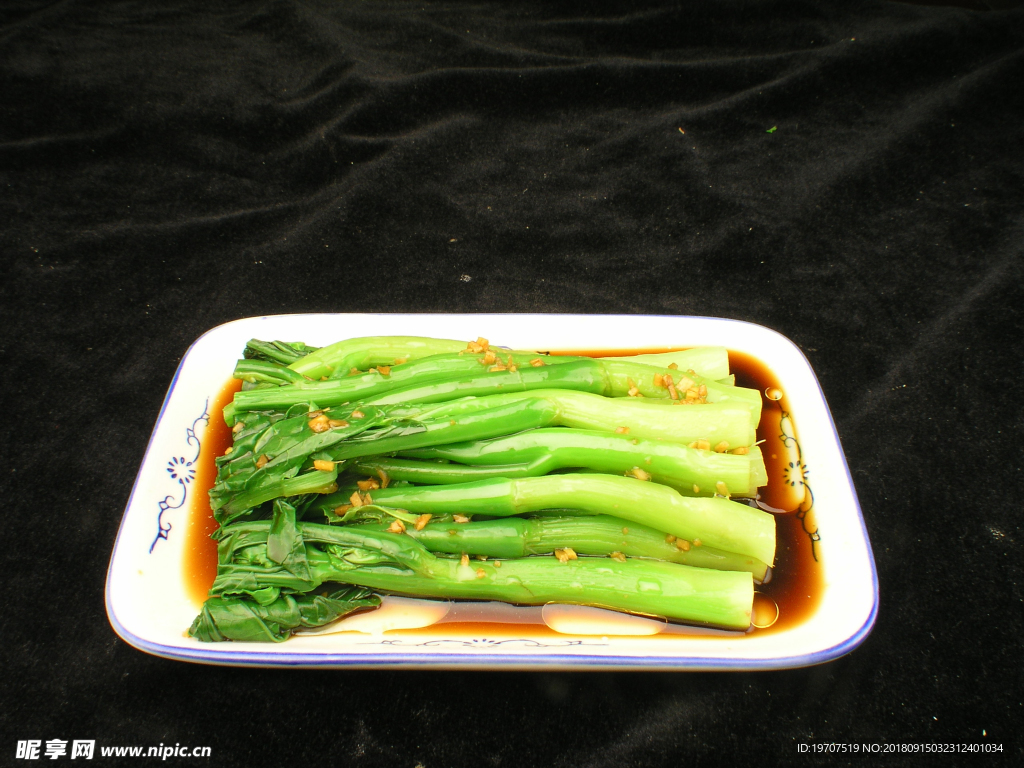 冰镇芥兰摄影图__传统美食_餐饮美食_摄影图库_昵图网nipic.com