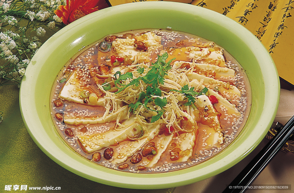 鸡丝豆花