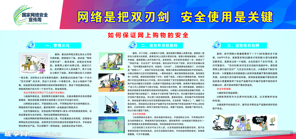 网络安全展板
