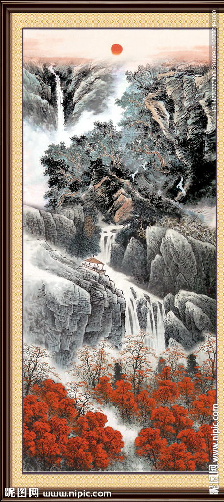 鸿运当头国画