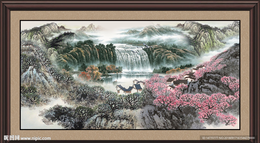 鸿运当头国画