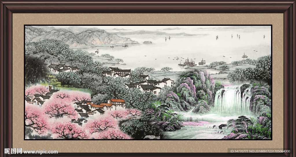 巨幅山水画