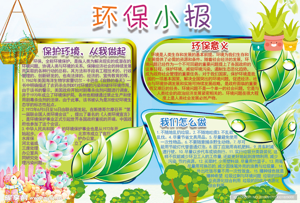 环保小报