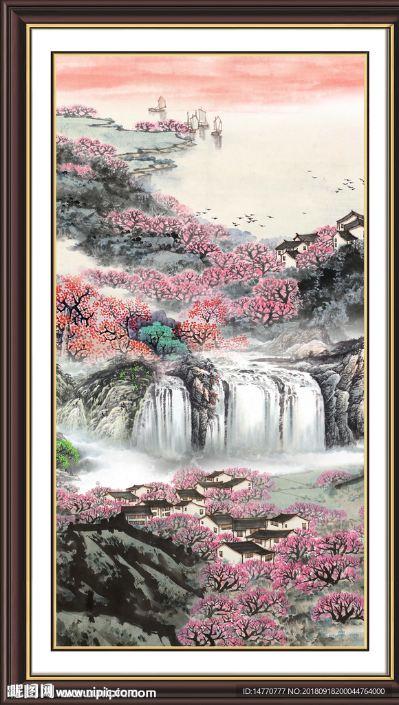鸿运当头国画