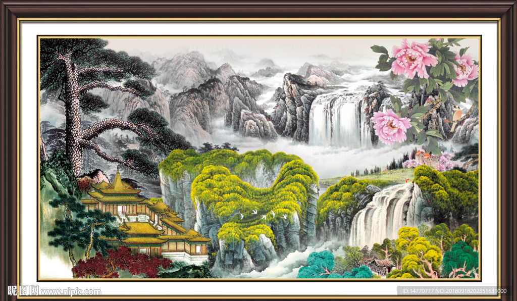 山水画 山水风景 巨幅山水画