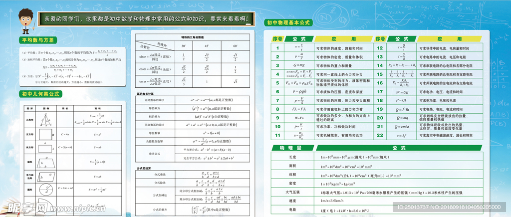 初中物理知识点归纳