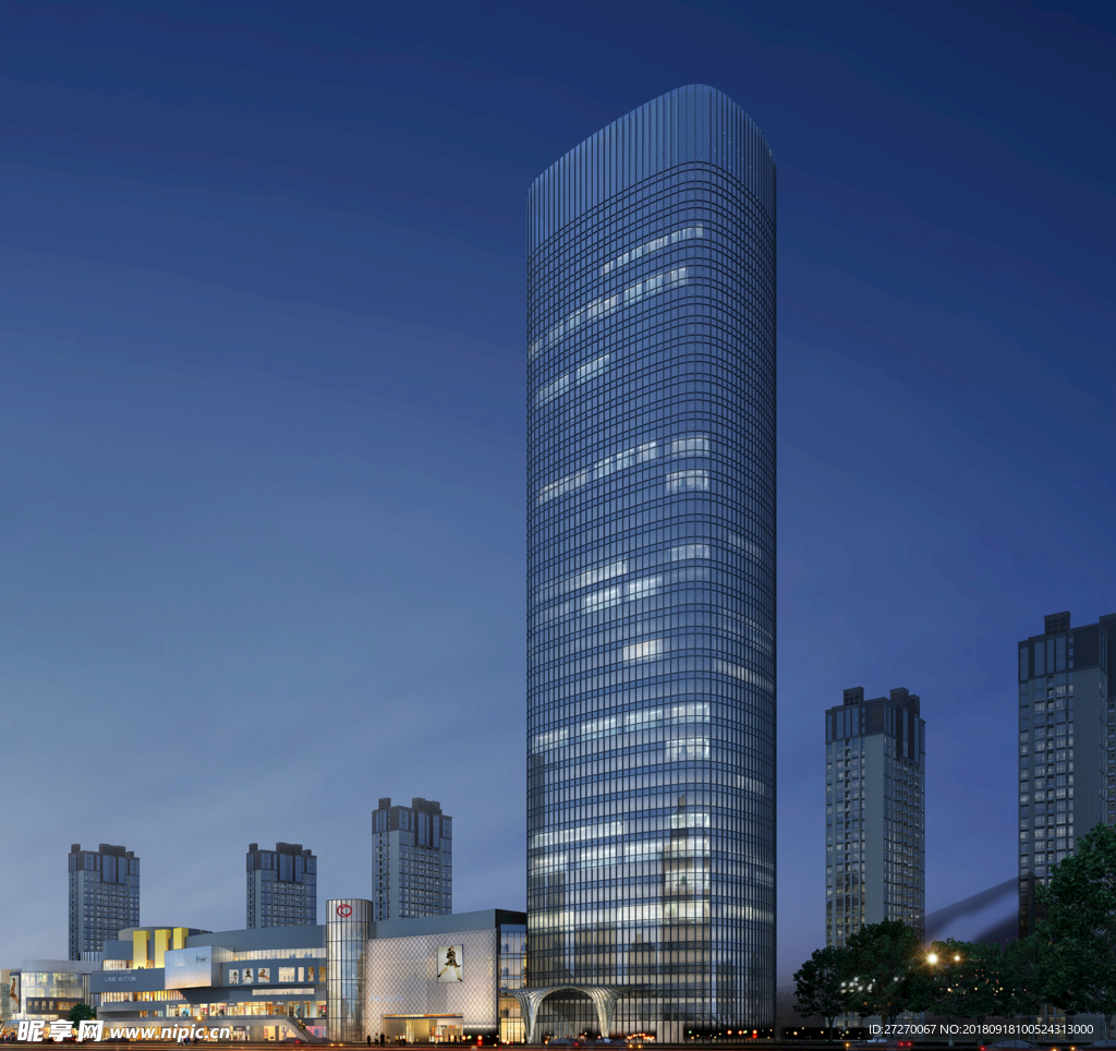 素材 建筑效果图后期