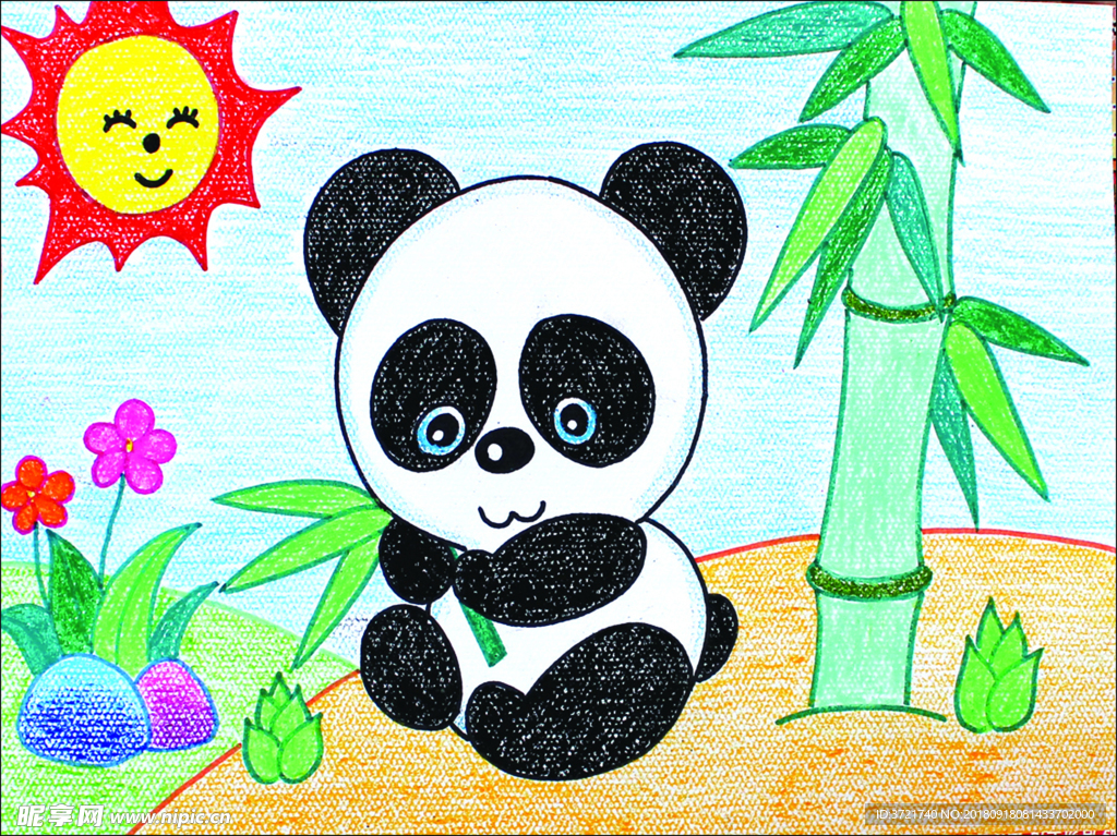 蜡笔画