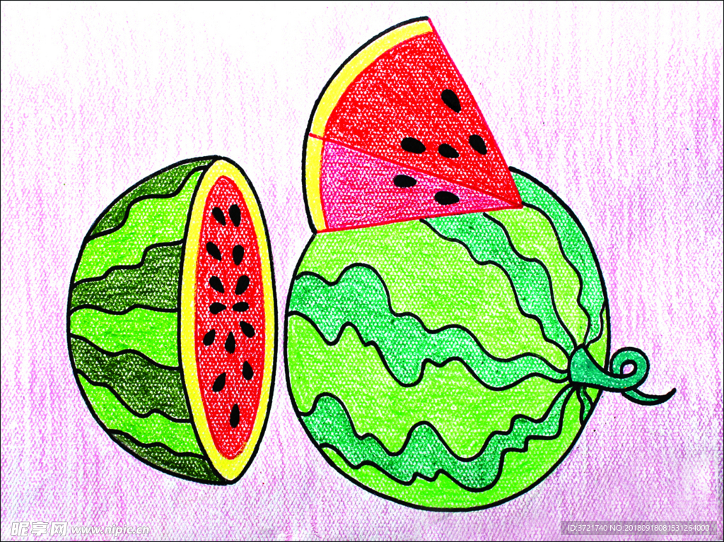 蜡笔画