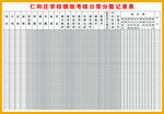 绩效考核记录表