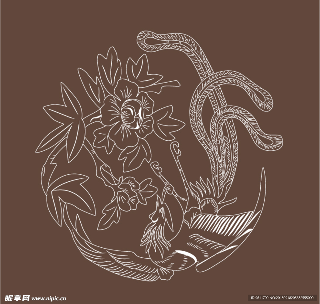 矢量花纹