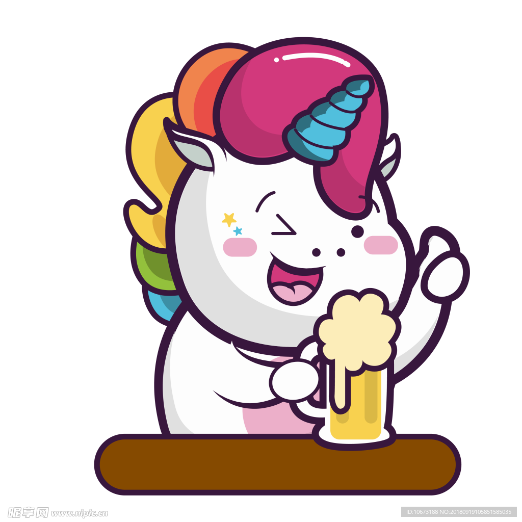独角兽透明底