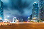 城市夜景  商务  科技