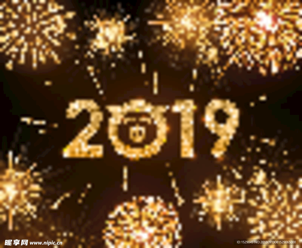 2019新年烟花背景