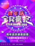 周年店庆促销海报