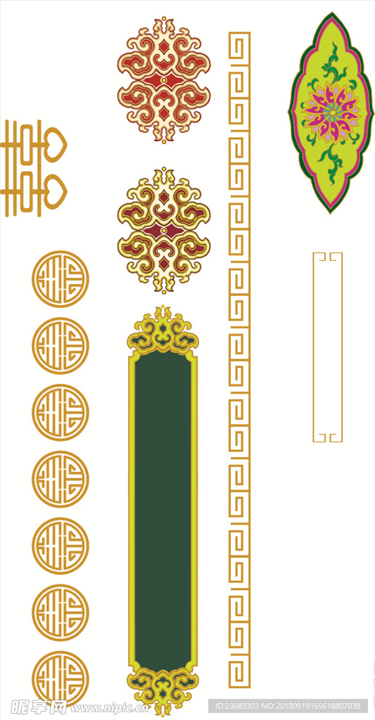 婚庆线条矢量素材