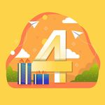 矢量卡通时尚立体质感数字4