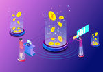 金融互联网科技插画