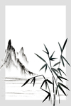 中式海报背景 竹子素材