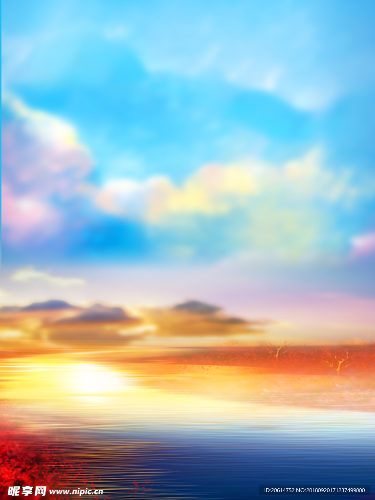 美丽的夕阳风景
