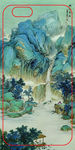 中国风高清手机壳图案山水墨画