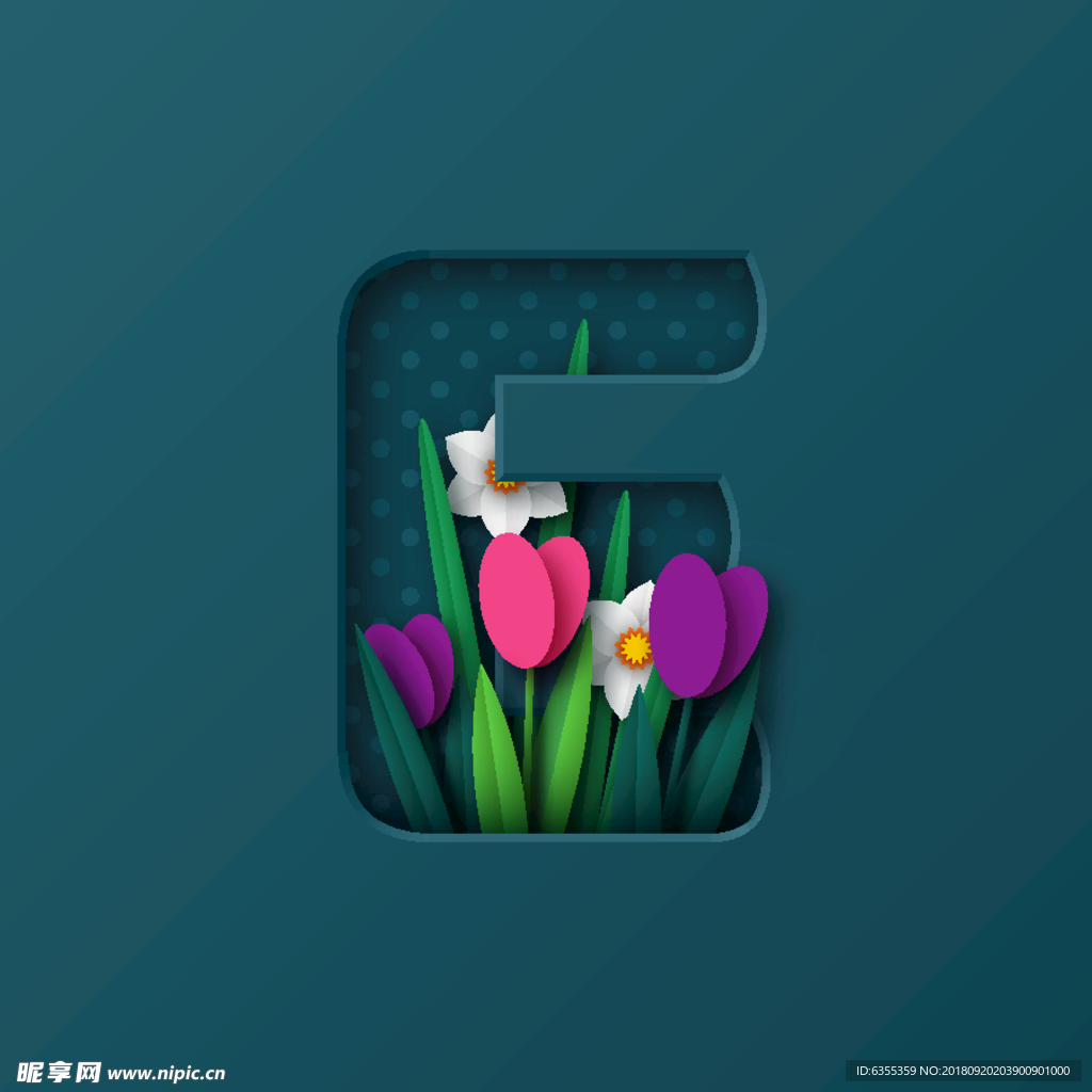 字体花朵
