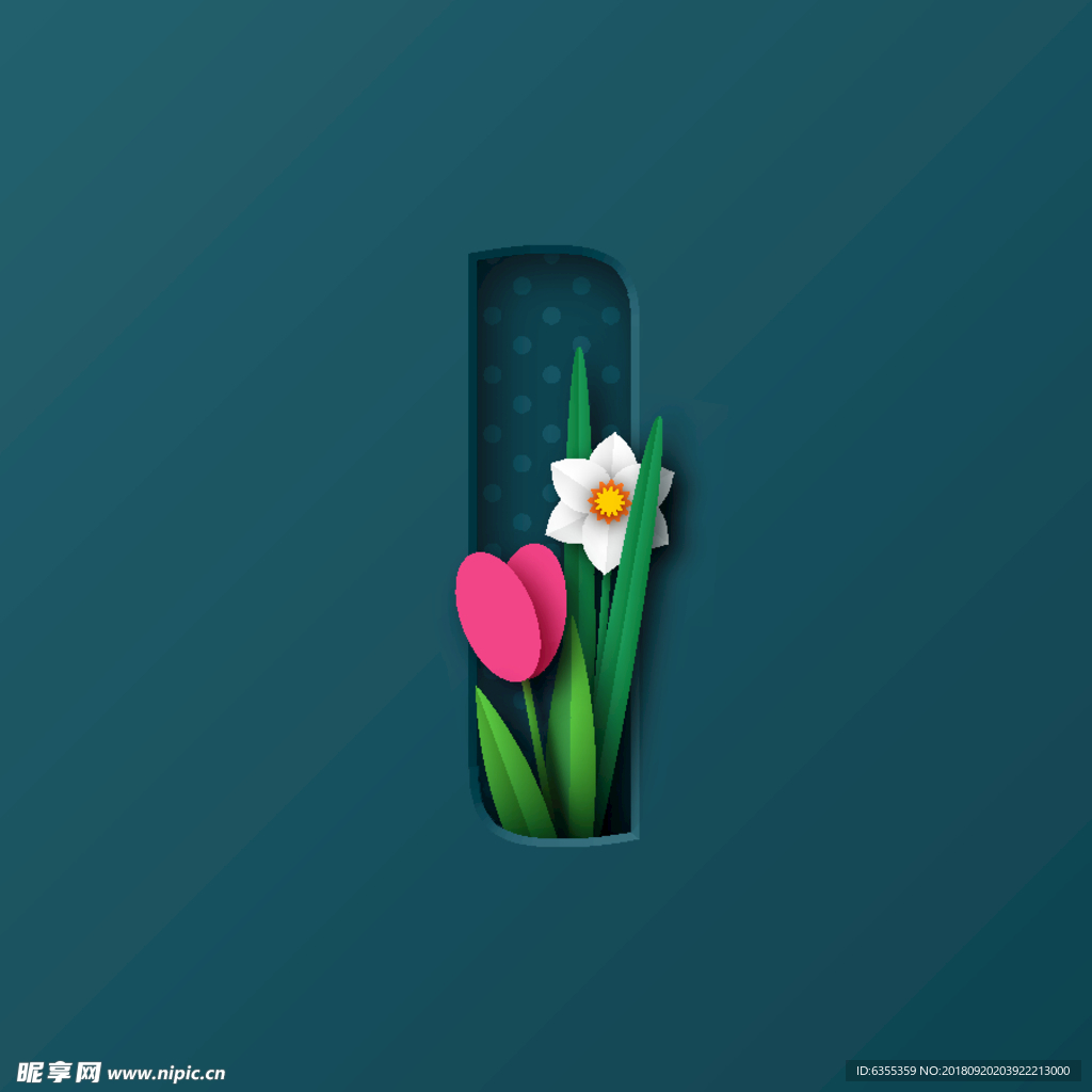 字体花朵