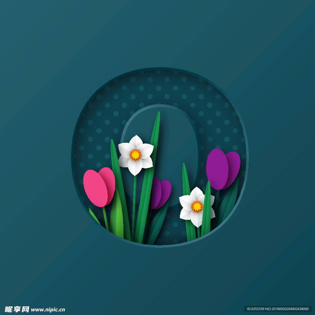 字体花朵