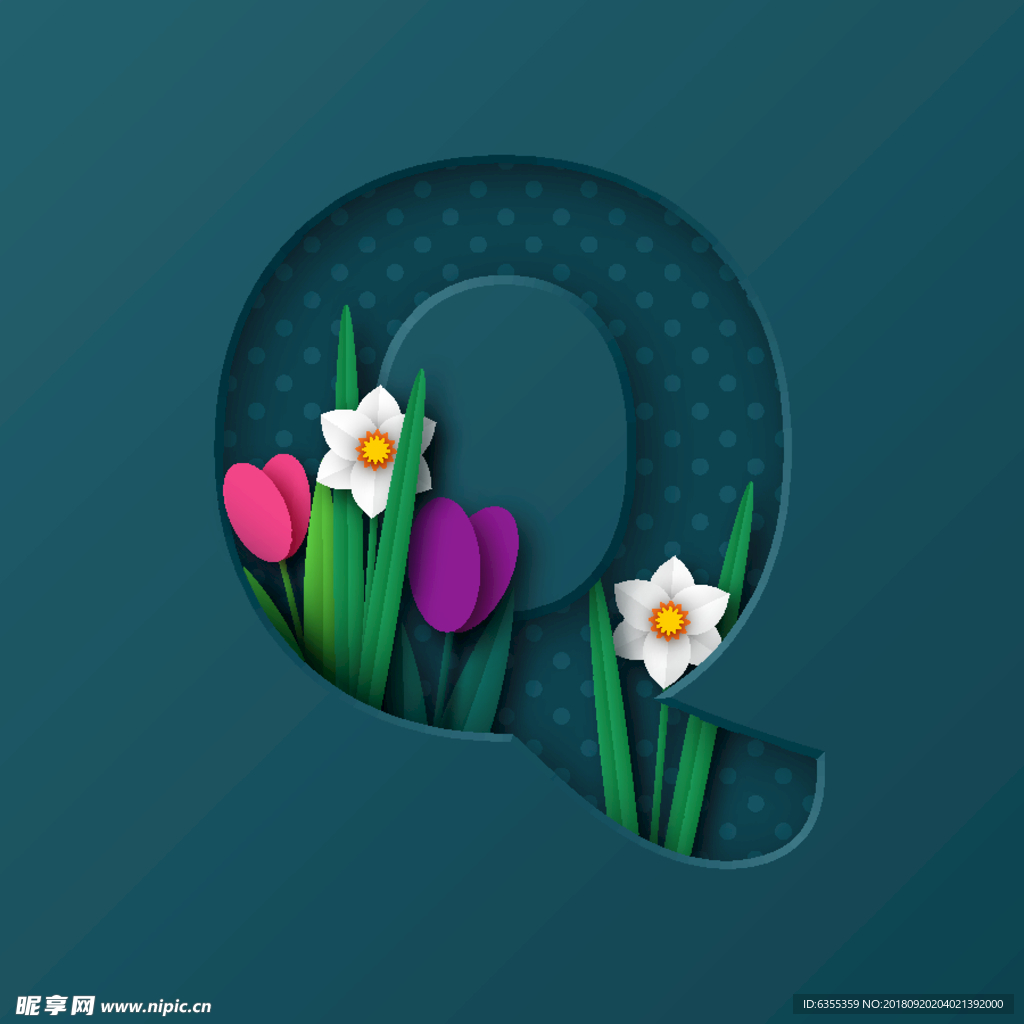 字体花朵