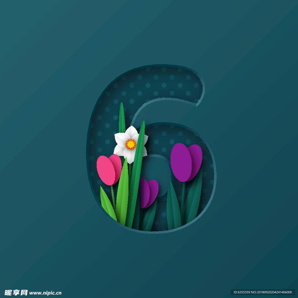 字体花朵
