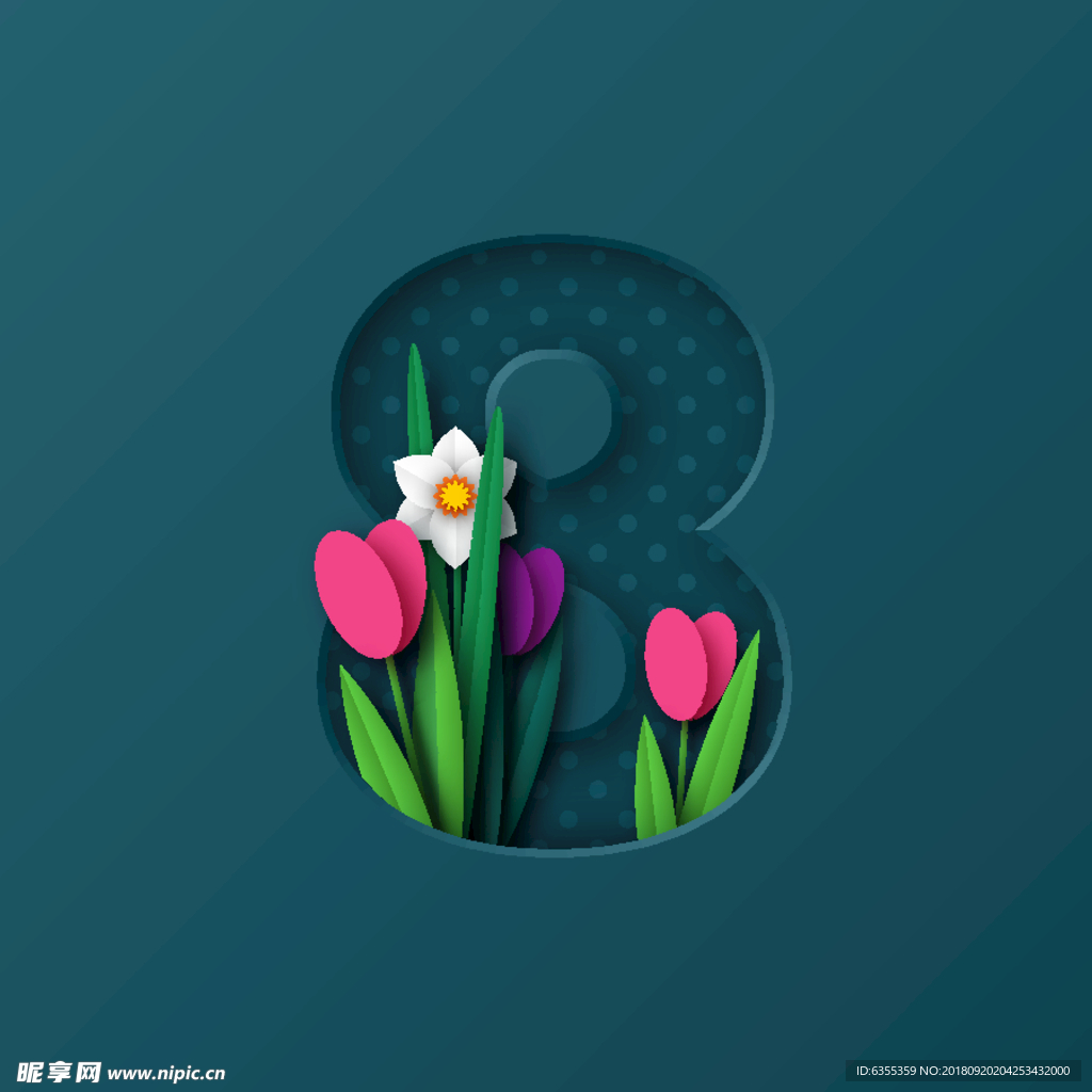 字体花朵