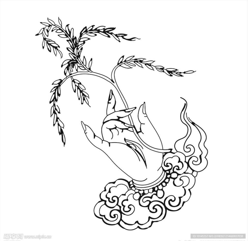 右杨柳手