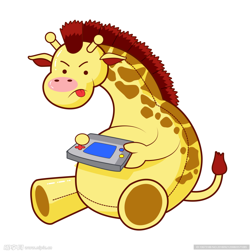 卡通长颈鹿