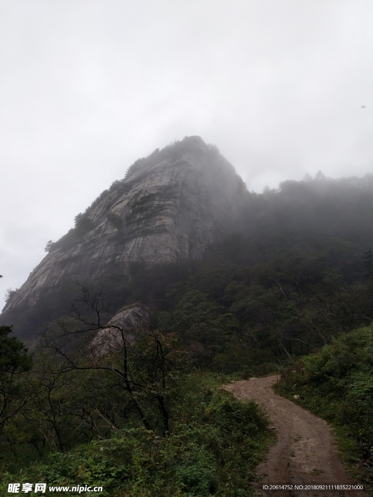 云雾缭绕的大山风景