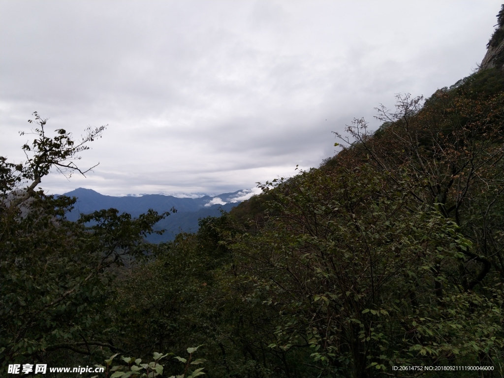 云雾缭绕的大山风景