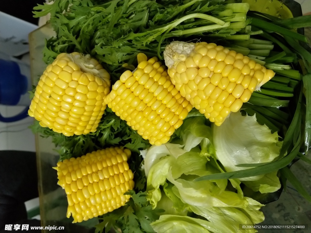 玉米青菜