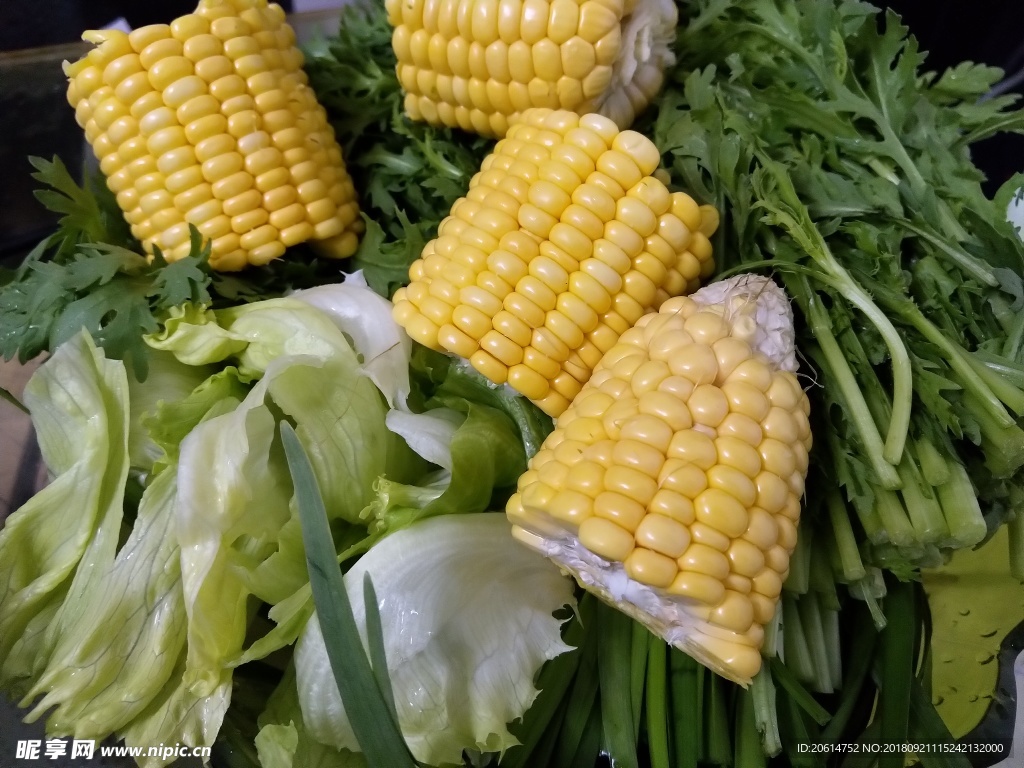 玉米青菜