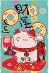 矢量日式招财猫日本猫