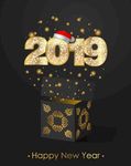 2019新年快乐矢量素材