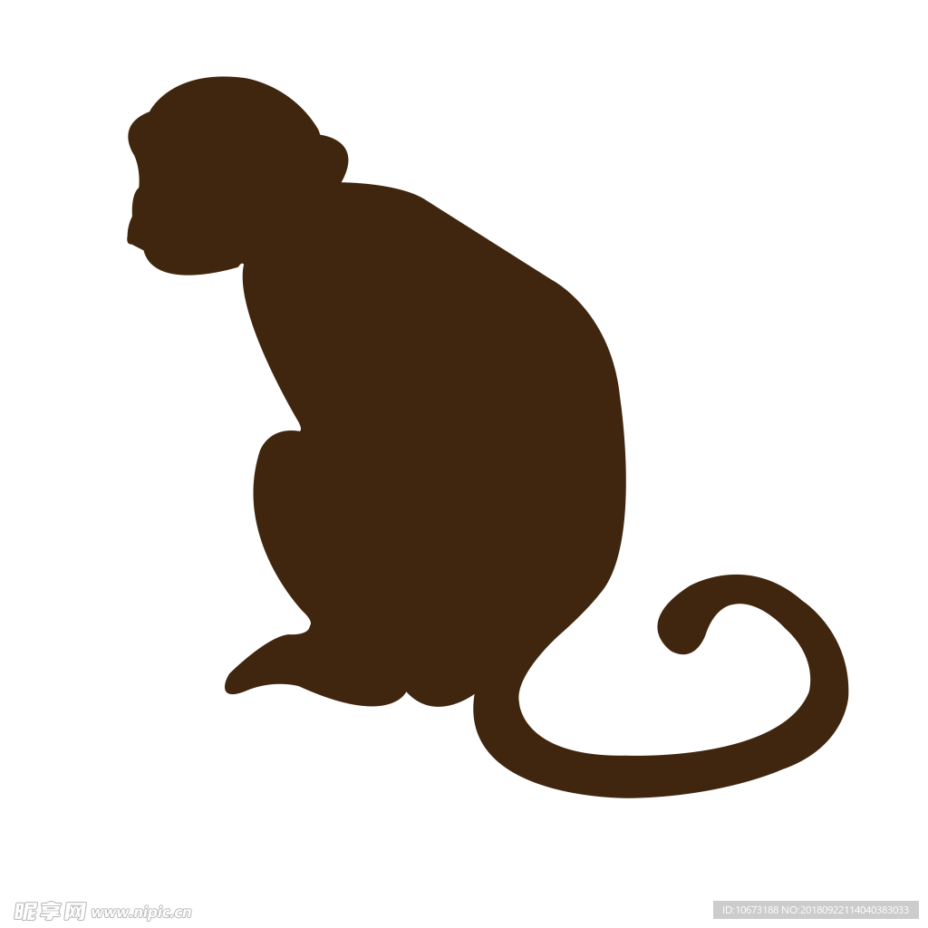 透明底猴子