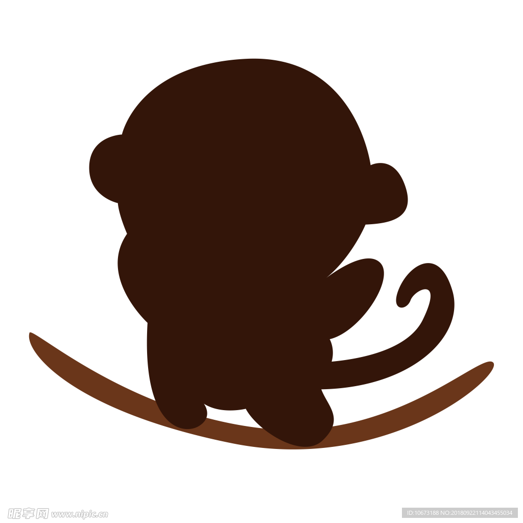 透明底猴子