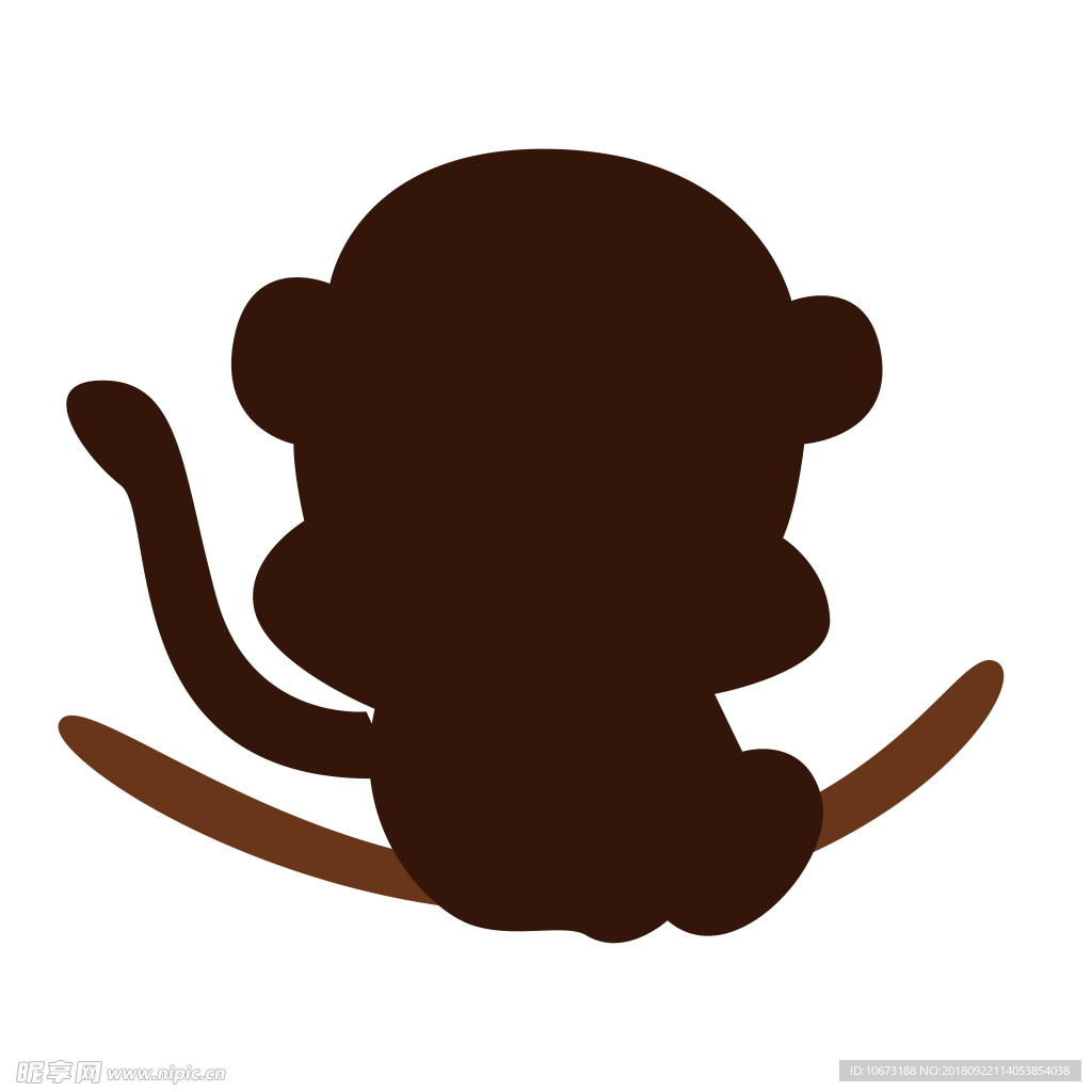 透明底猴子
