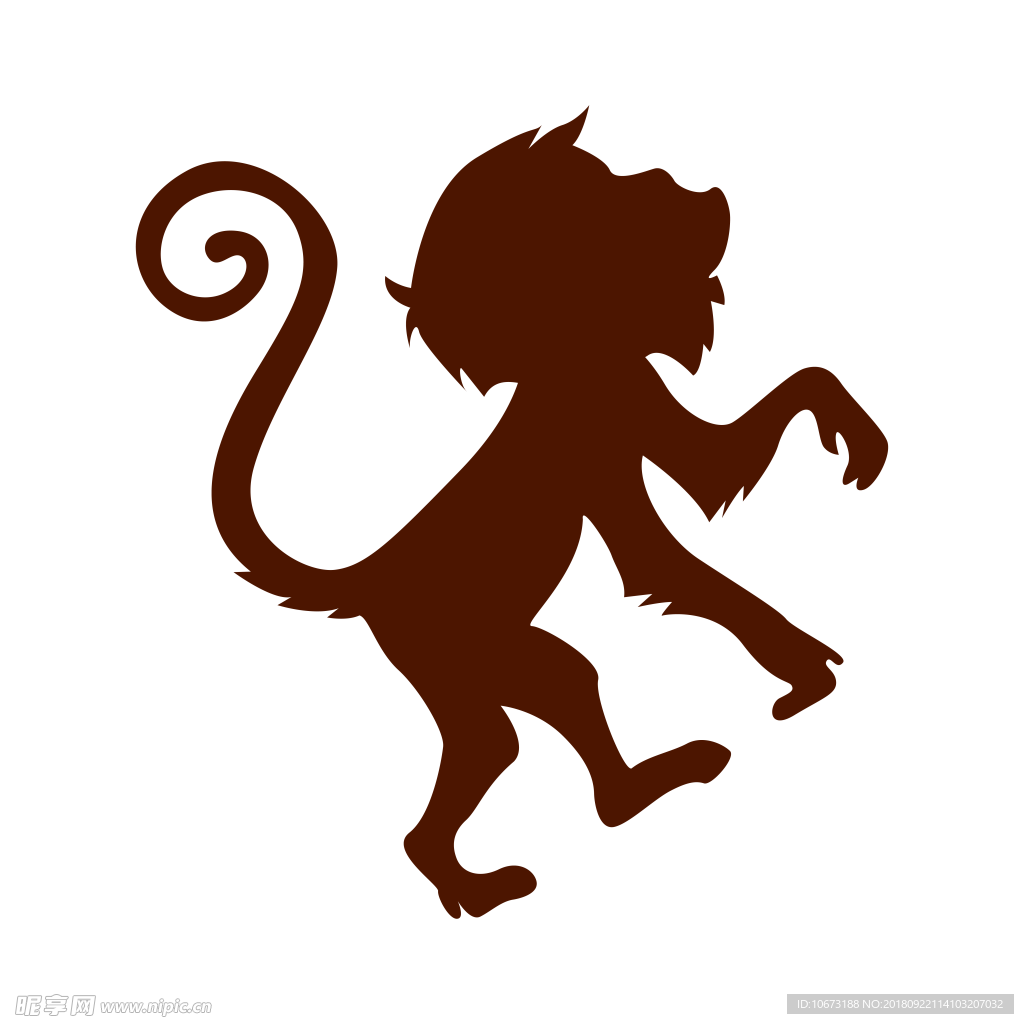 透明底猴子