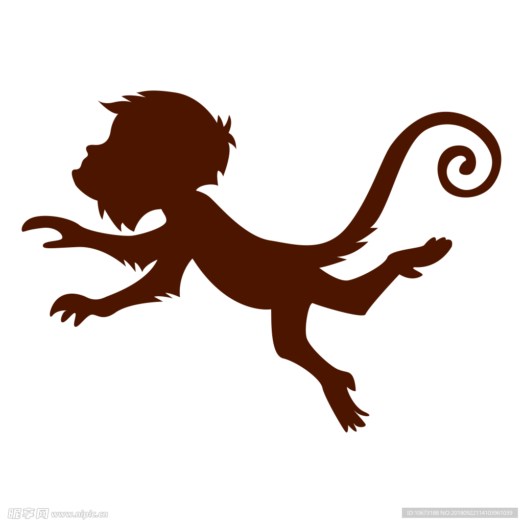 透明底猴子