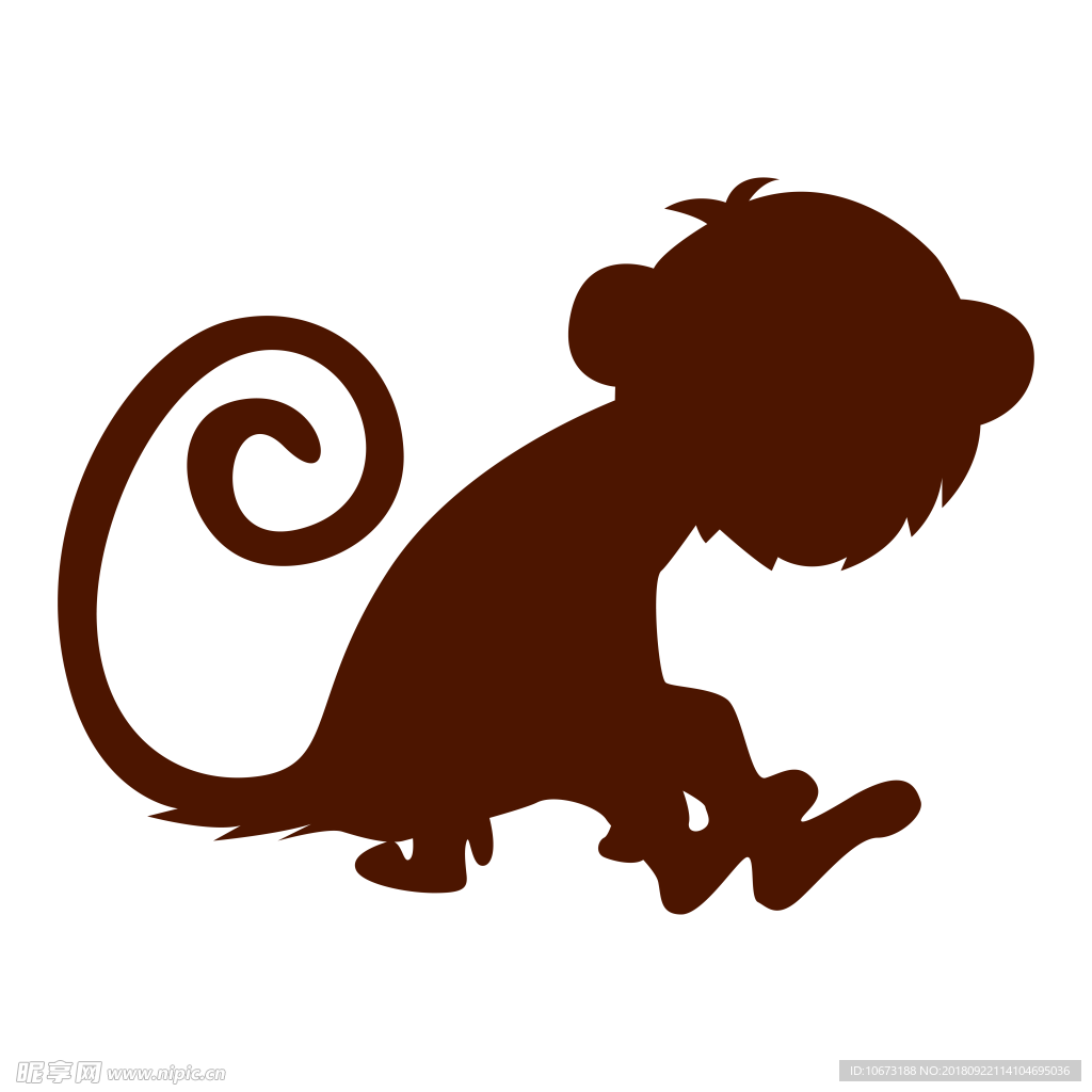 透明底猴子
